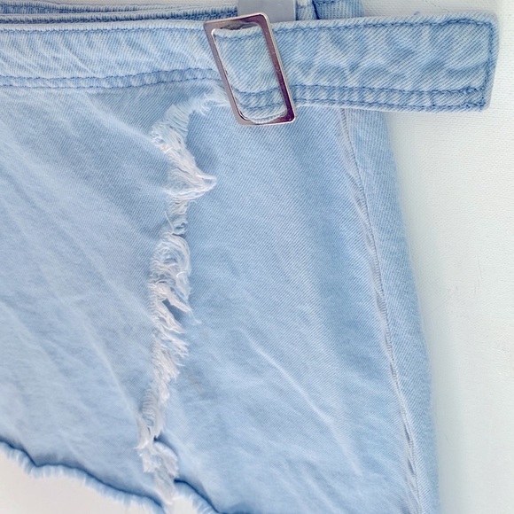 by the way. Kensington Denim Faux Wrap mini Skirt, Size XS - Picture 14 of 15